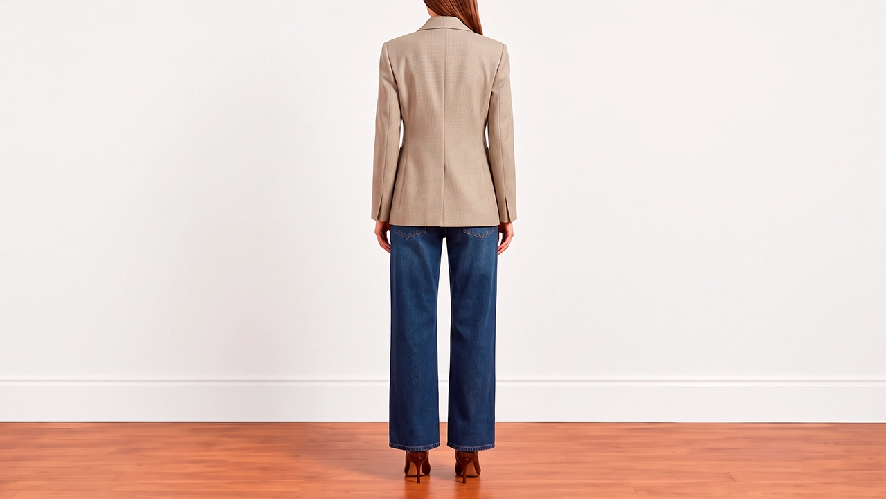 Foto 3: NK - Blazer em poliéster e viscose. Tamanho 36 BR