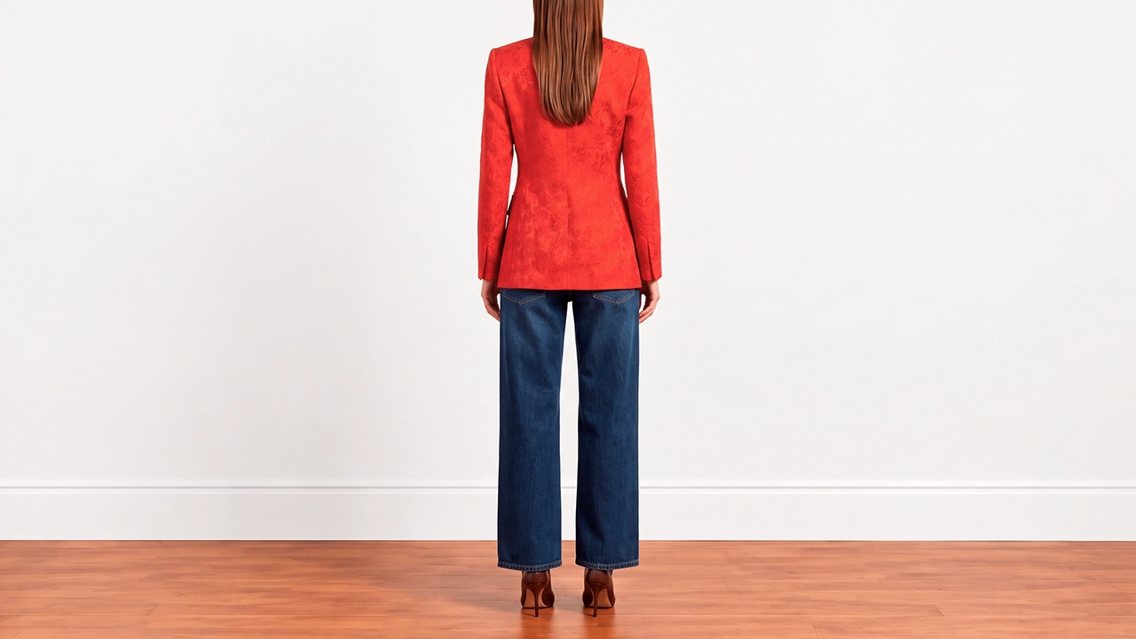 Foto 3: BLAZÉ - Blazer Vermelho com botões dourados. Tamanho 2 EUA / 36 BR