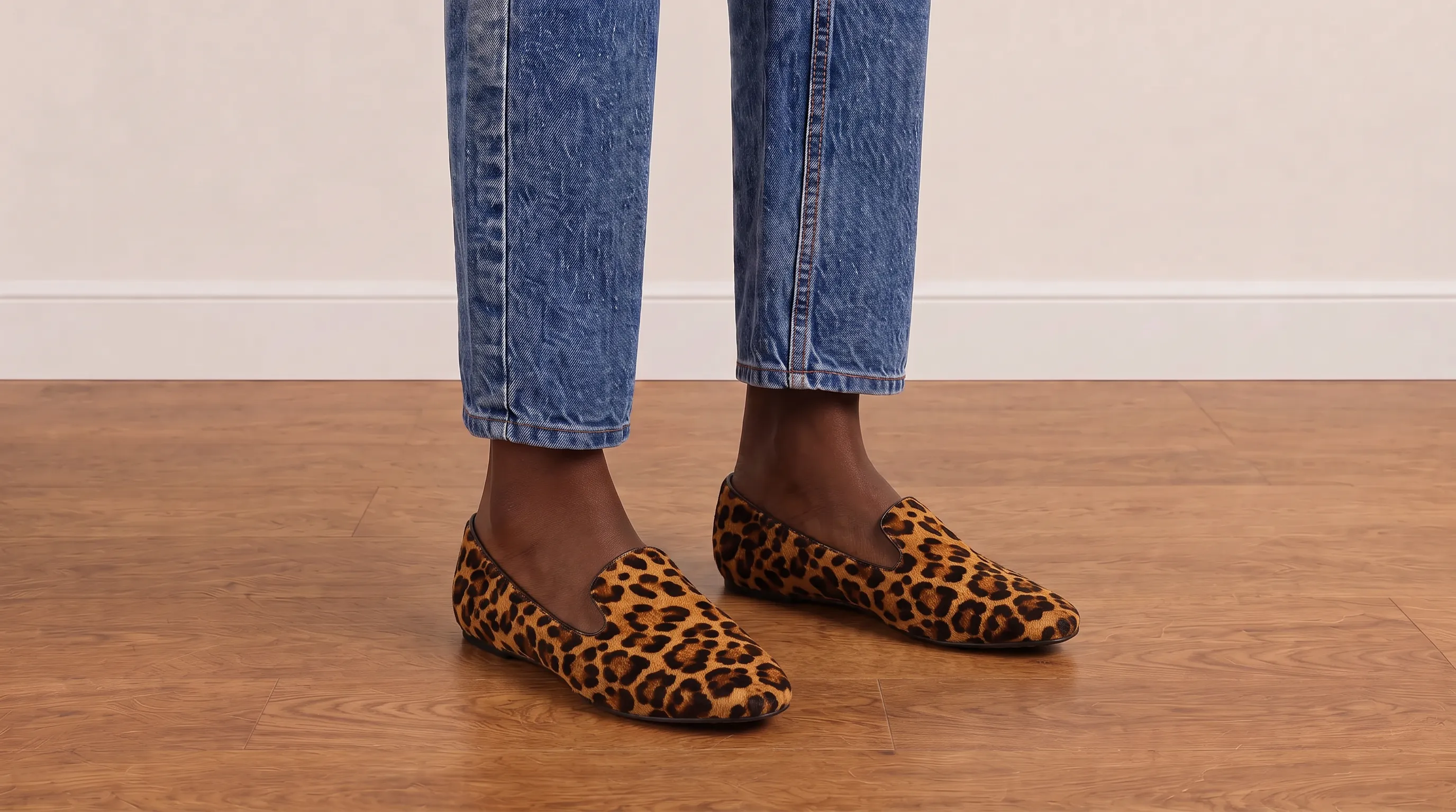 Foto 2: JIMMY CHOO - Loafer Animal Print. Tamanho 37,5 IT / 35 BR