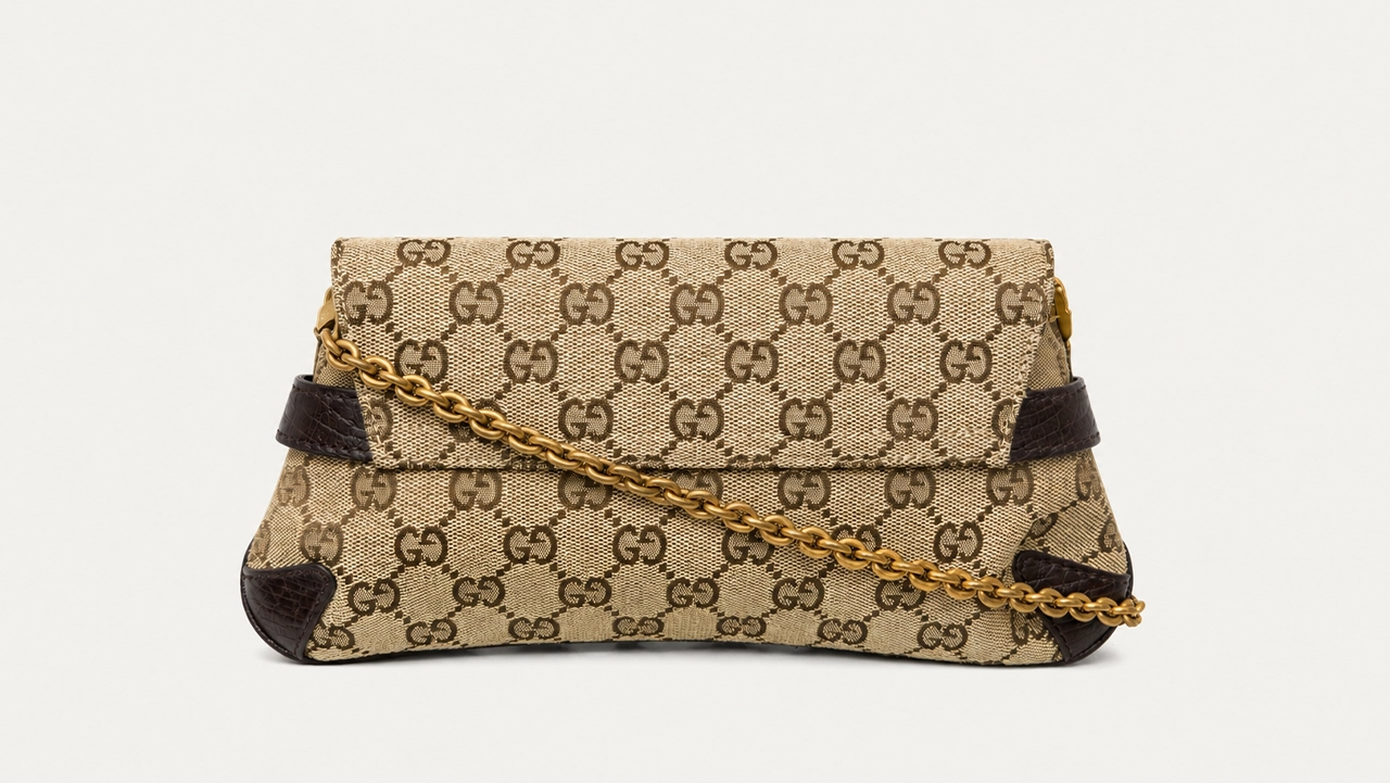 Foto 4: GUCCI - Bolsa GG Canvas Horsebit Chain Small