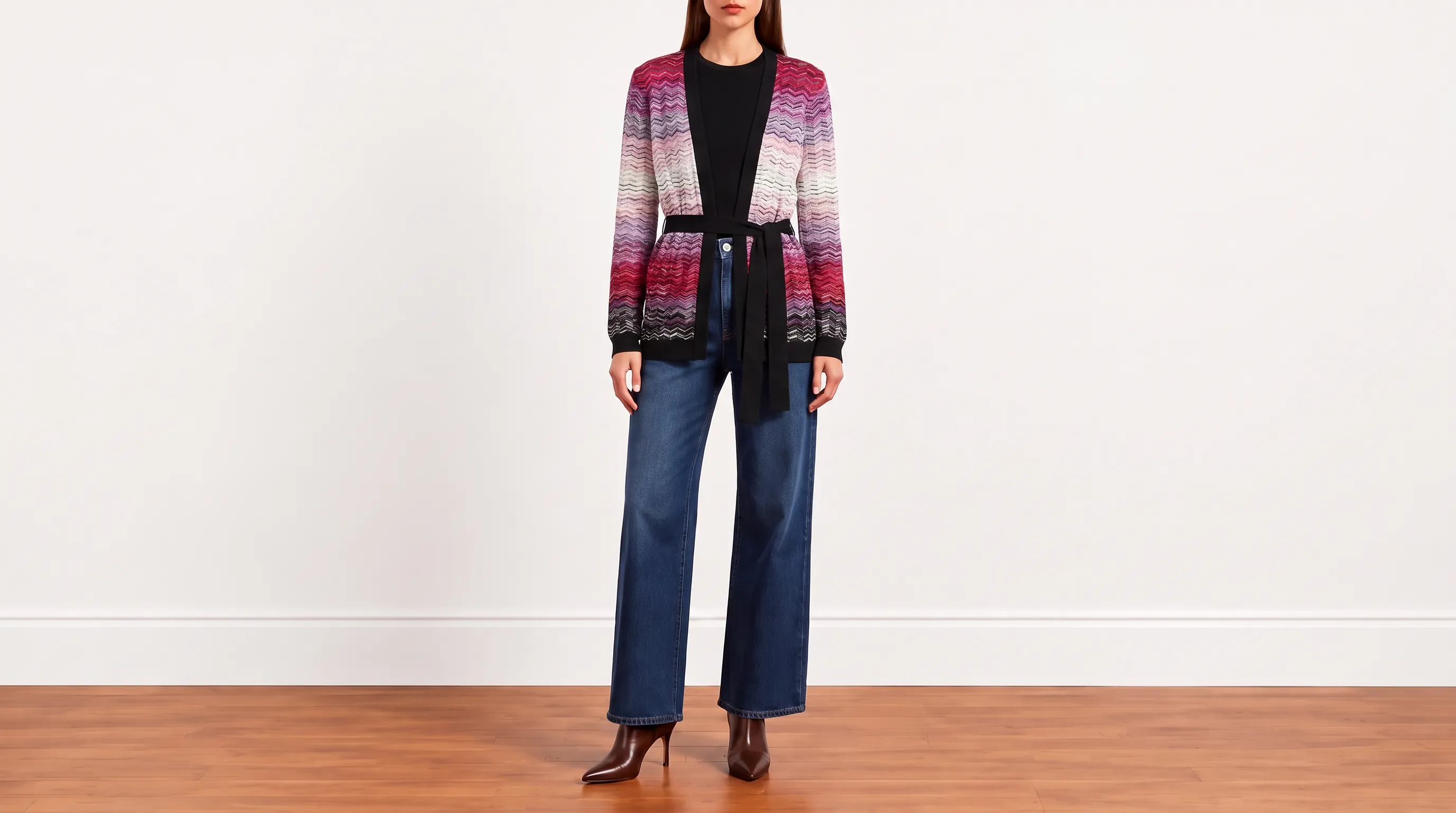 Foto 2: MISSONI - Cardigan Multicolorido em Algodão e Viscose. Tamanho 44 IT / 42 BR