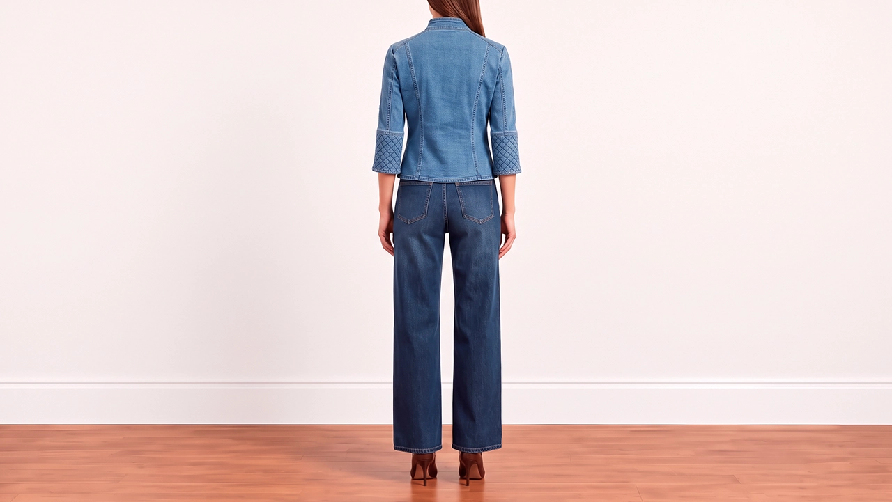 Foto 3: PIERRE BALMAIN - Jaqueta em Jeans Cotton. Tamanho 38 IT / 36 BR