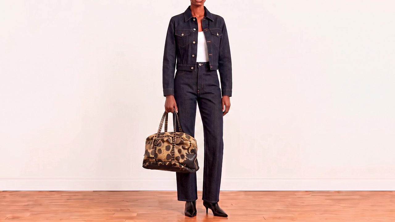 Foto 2: BOTTEGA VENETA - Bolsa Large Duffle Bag, da Coleção Spring 2012, em Python e Couro Intrecciato