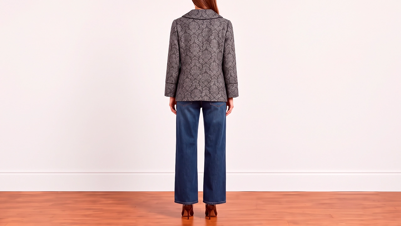 Foto 3: OSCAR DE LA RENTA - Blazer em viscose e poliéster. Tamanho 8 EUA / 40 BR