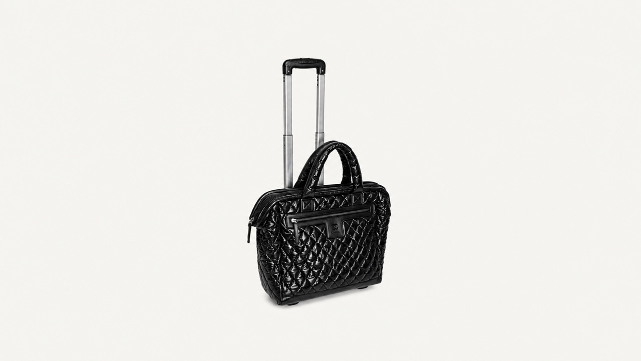 Foto 3: CHANEL - Bolsa Coco Cocoon Trolley Rolling em Nylon Matelassê Preto