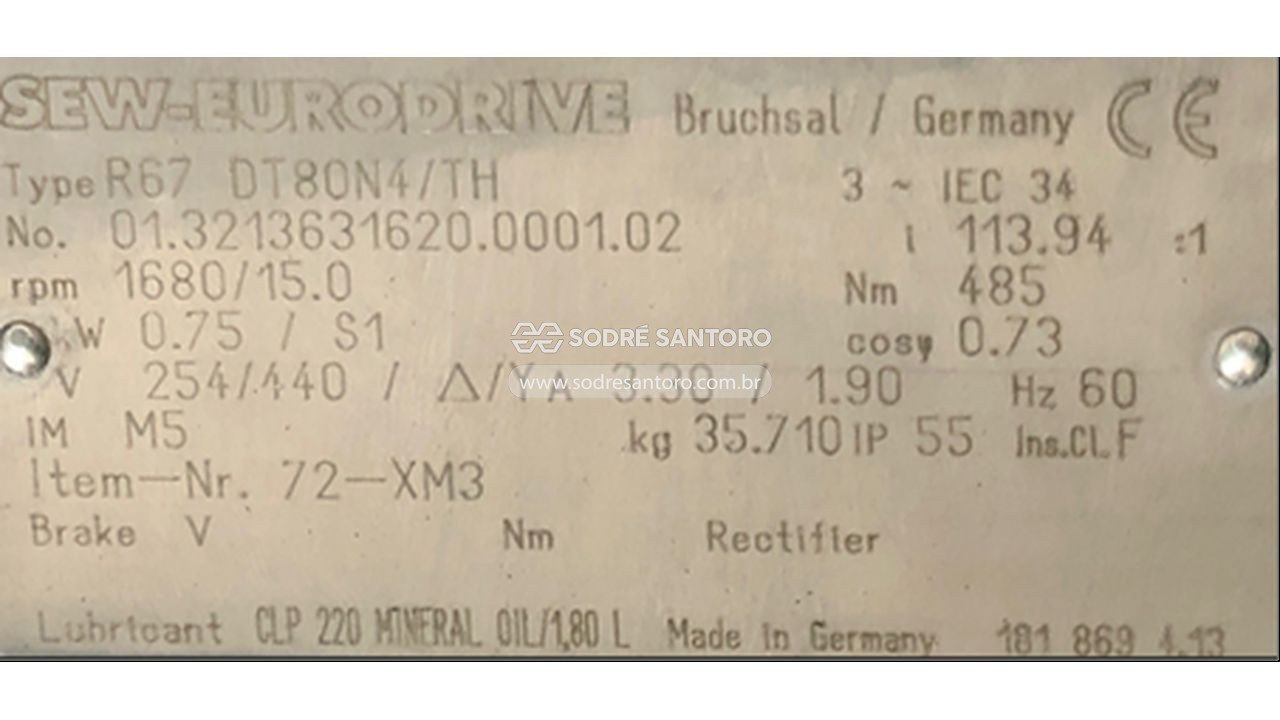 Foto 3: 21 motorredutores de engrenagem rf67/rf77/rf57