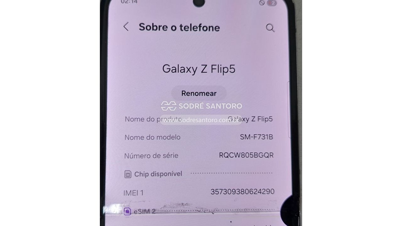 Foto 3: smartphone samsung galaxy z flip5 sm-f731b