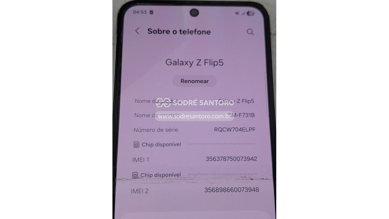 Foto 3: smartphone samsung galaxy z flip5 sm-f731b