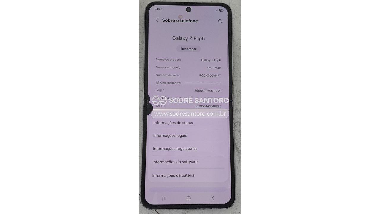 Foto 2: smartphone samsung galaxy z flip6 sm-f741b