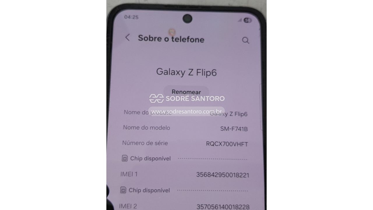 Foto 3: smartphone samsung galaxy z flip6 sm-f741b