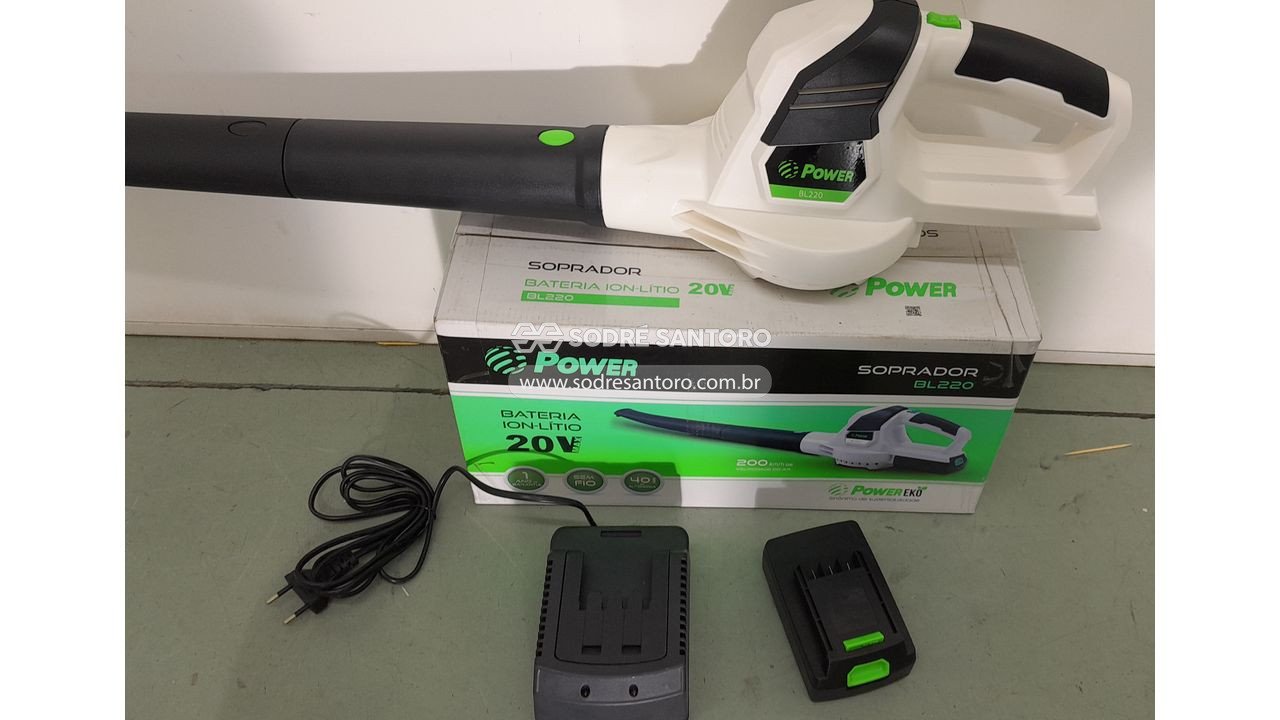 Foto 2: soprador power bl220 bateria ion-lítio 20v