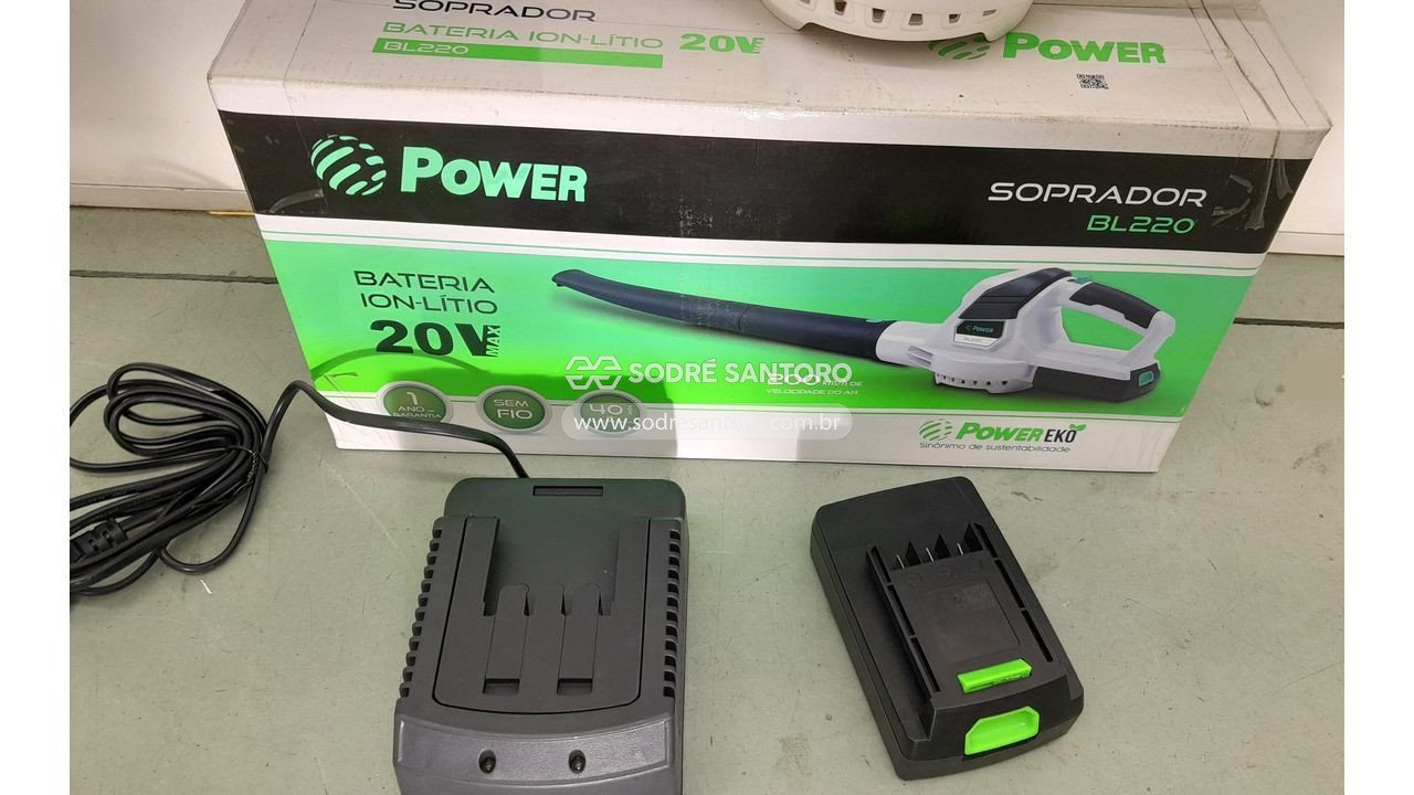Foto 3: soprador power bl220 bateria ion-lítio 20v