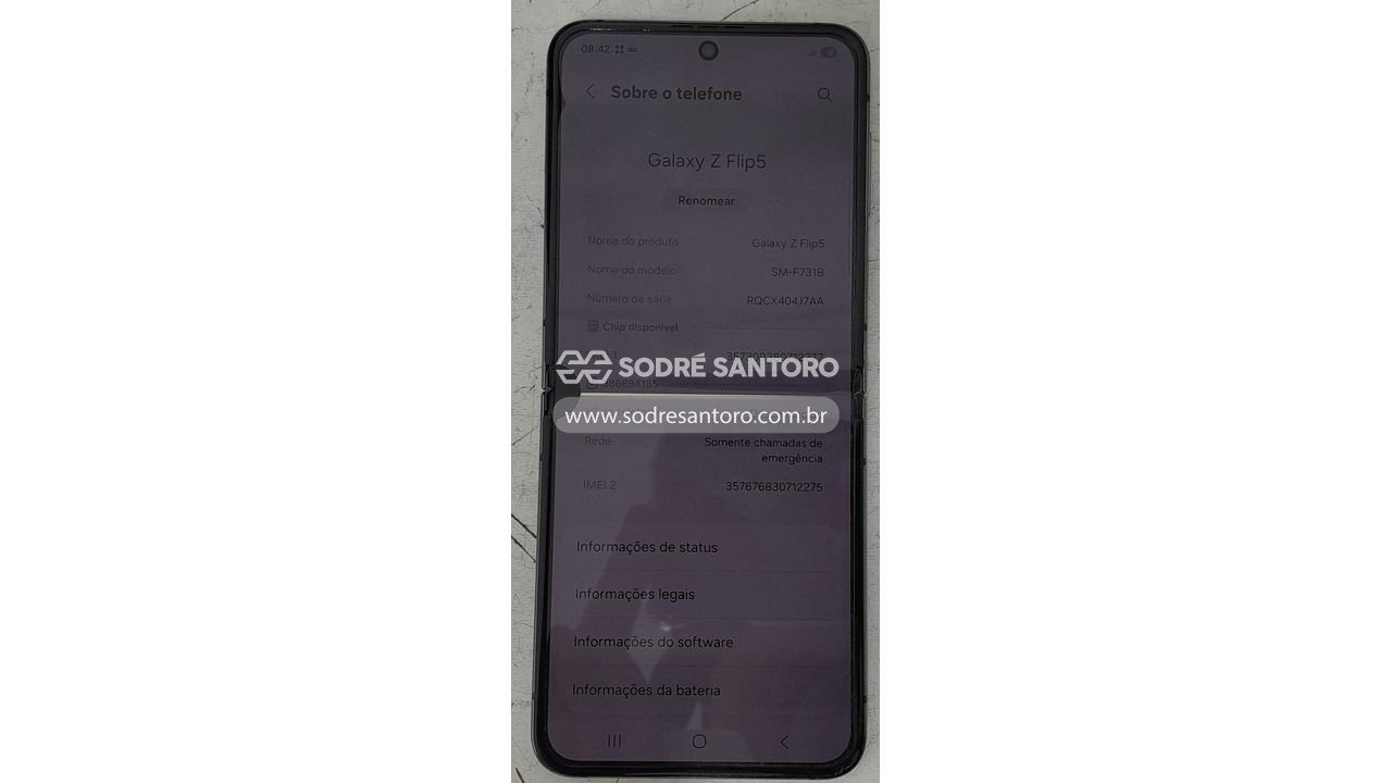 Foto 2: smartphone samsung galaxy z flip5 sm-f731b
