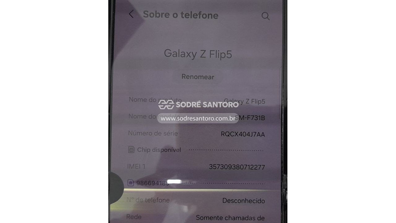 Foto 3: smartphone samsung galaxy z flip5 sm-f731b