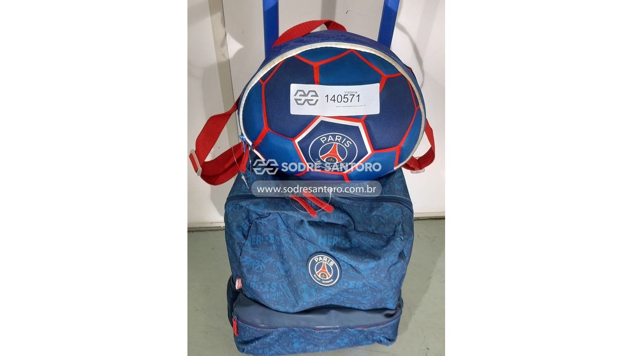 Foto 2: mochila com lancheira escolar psg sestini