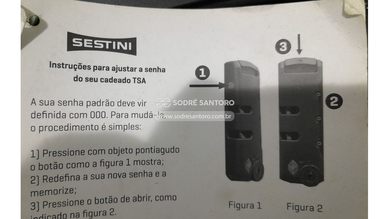 Foto 5: 3 malas de viagem sestini p/m/g