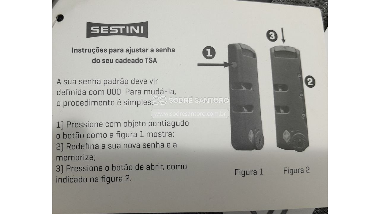 Foto 5: 3 malas de viagem sestini p/m/g