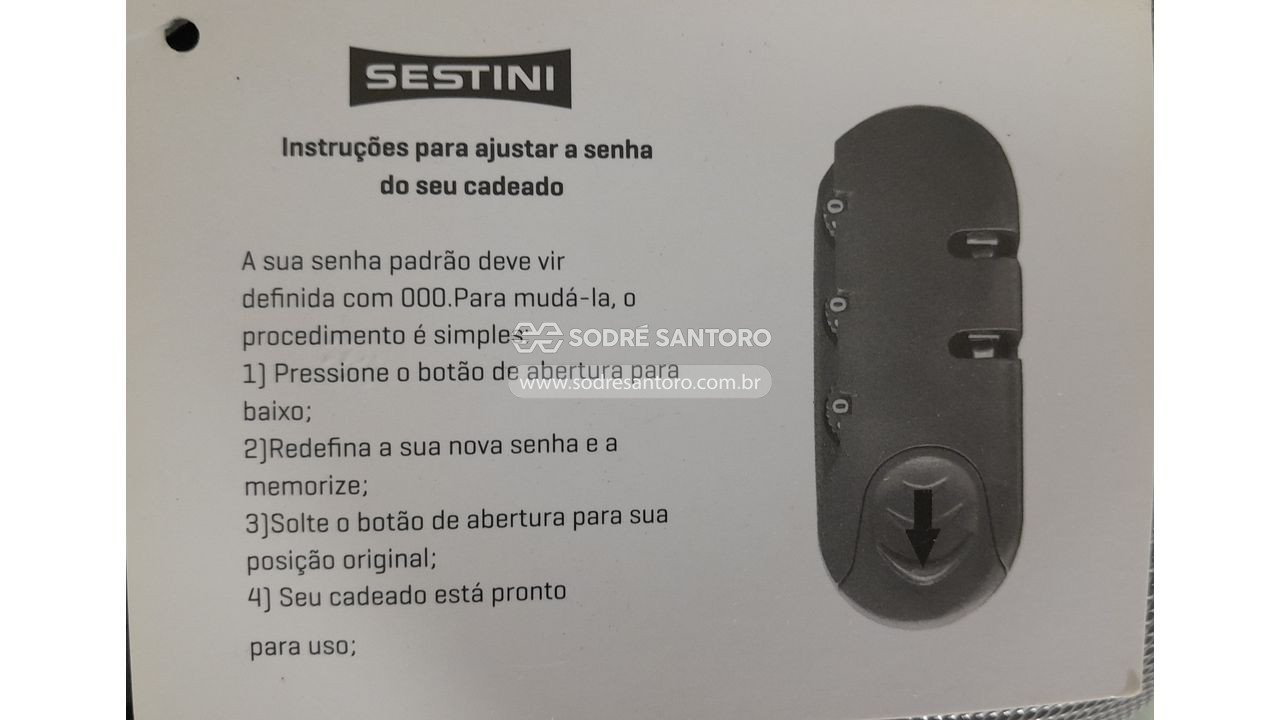 Foto 5: 3 malas de viagem sestini p/m/g