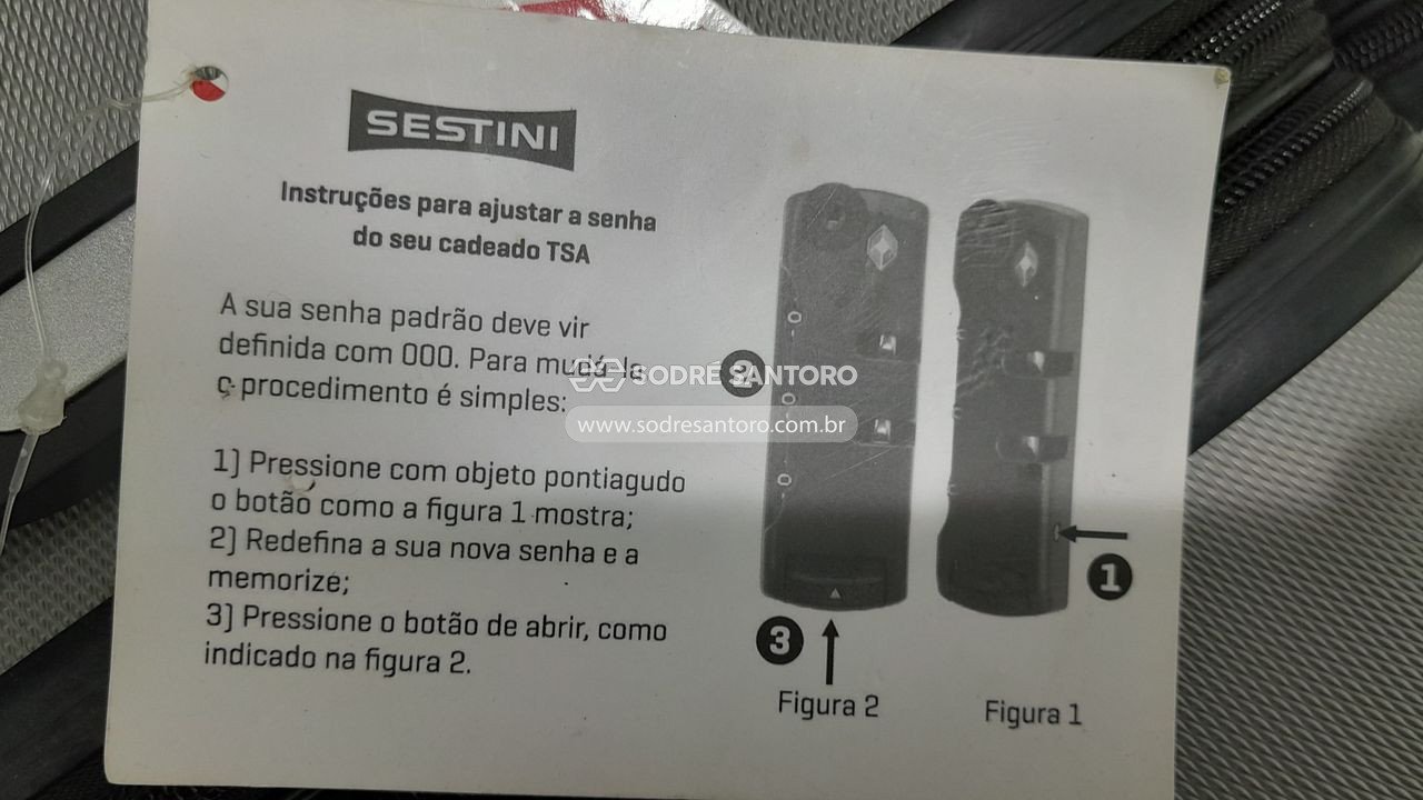 Foto 4: 3 malas de viagem sestini p/m/g