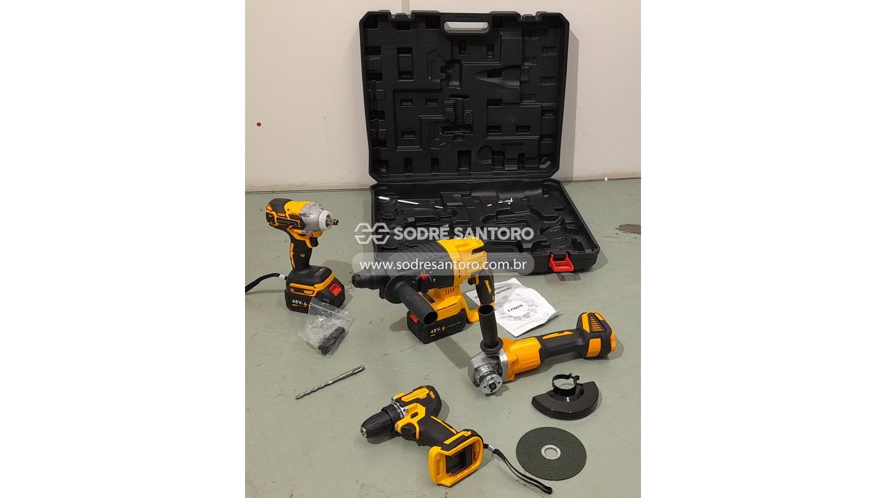 Foto 3: kit de ferramentas elétrica a bateria lhon