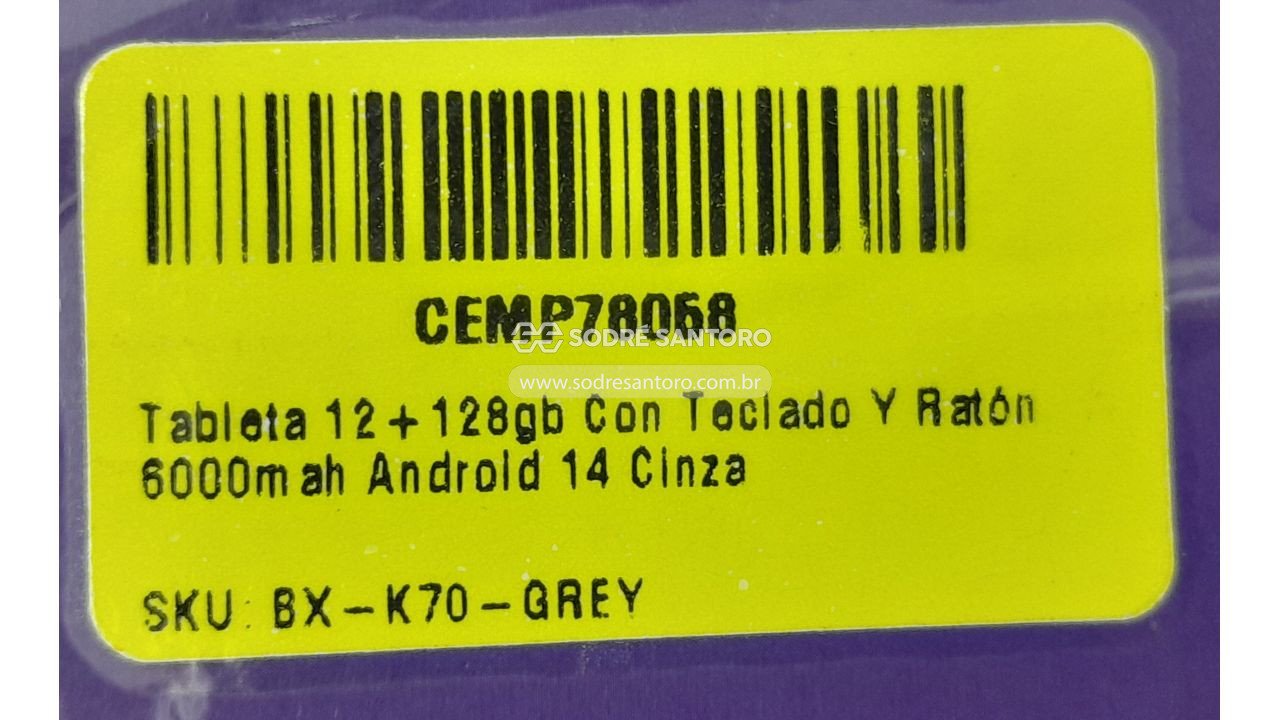 Foto 6 de 6: tablet rebecco com teclado e mouse cemp78068