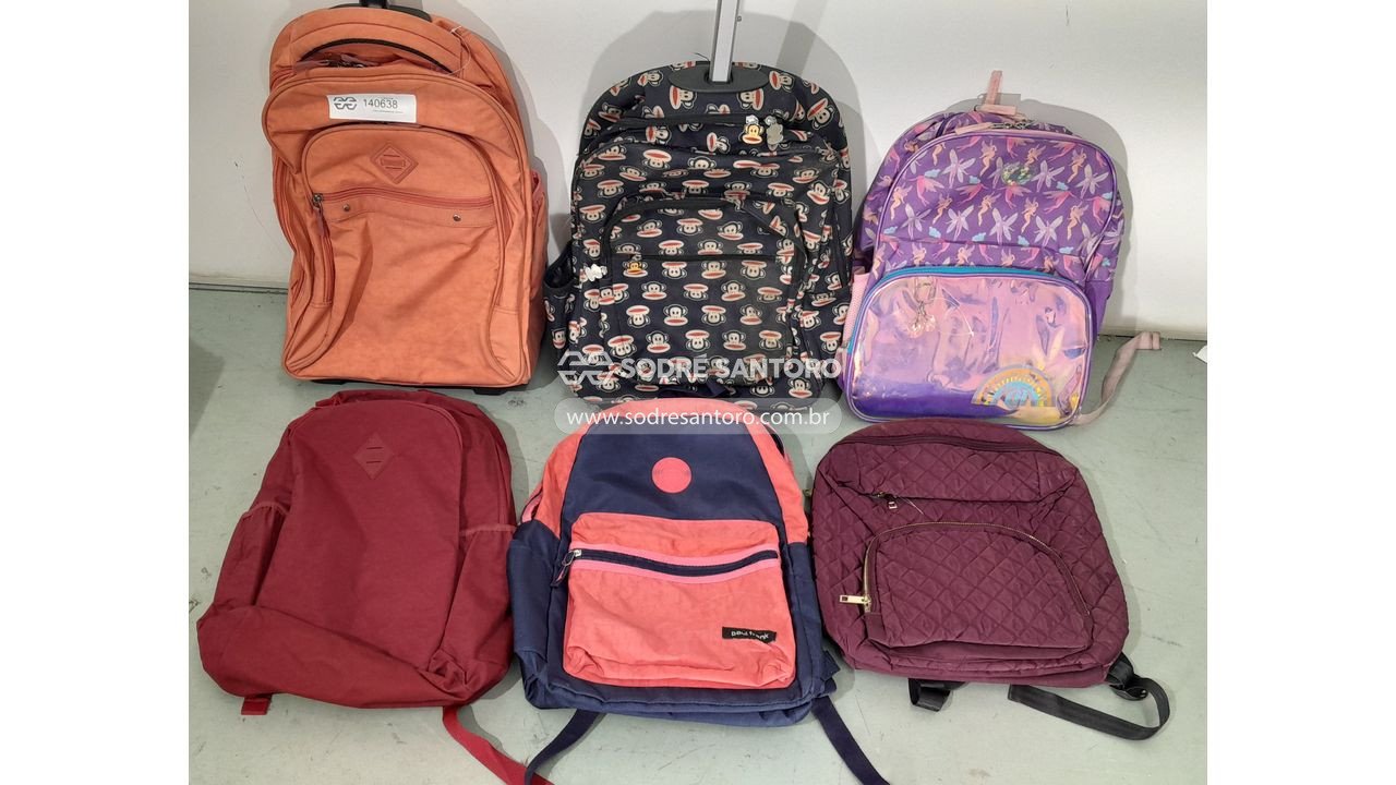 Foto 2: 6 mochilas escolares sestini e sem marca