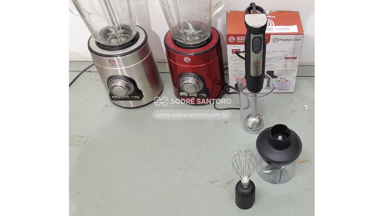 Foto 3: 2 liquidificadores masterchef e 1 mixer de mão
