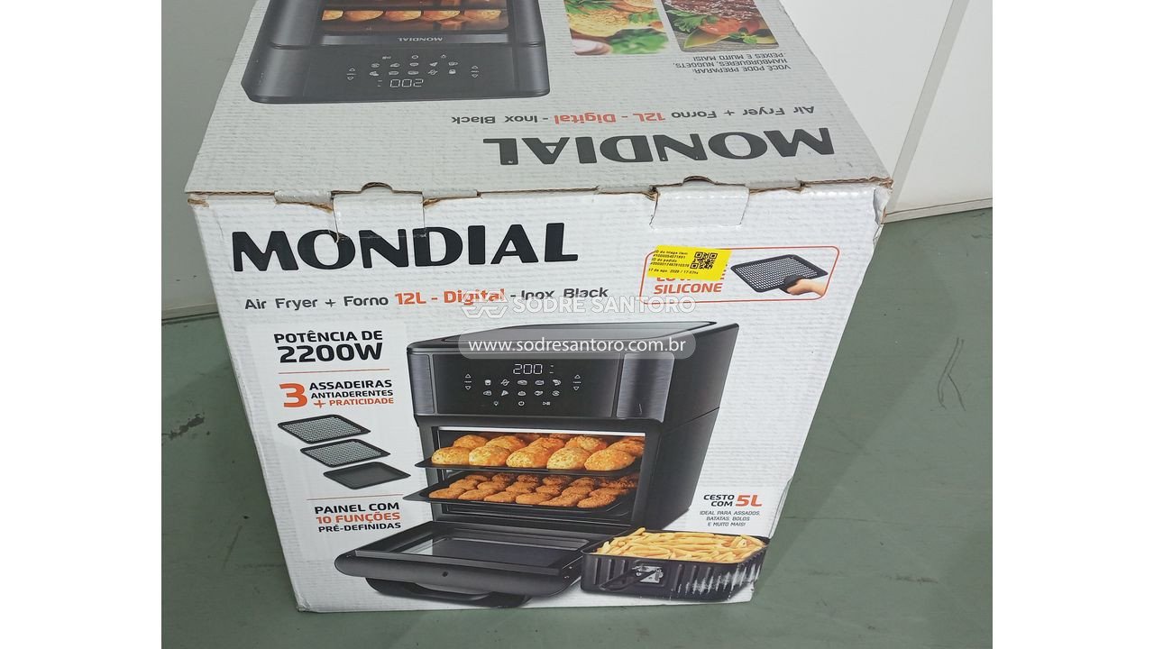 Foto 5: fritadeira air fryer mondial - 12l-bg 220v 60hz