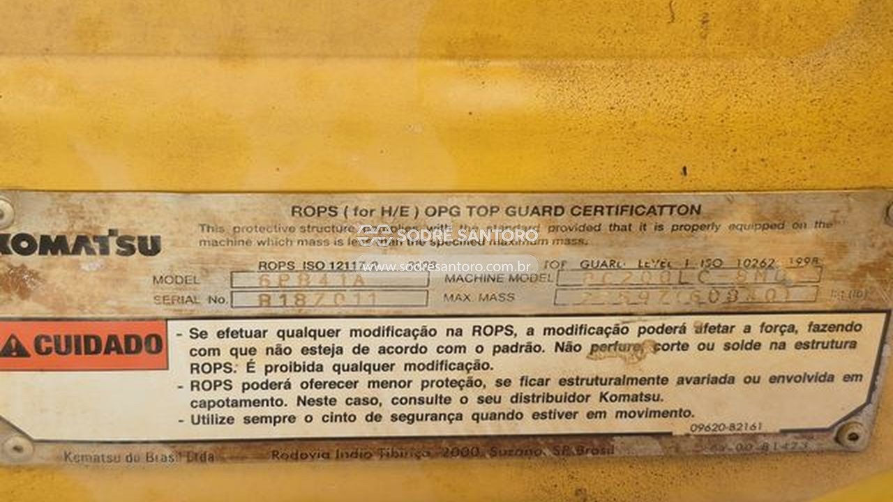 Foto 8 de 11: escavadeira hidráulica komatsu pc200-8 - 2019