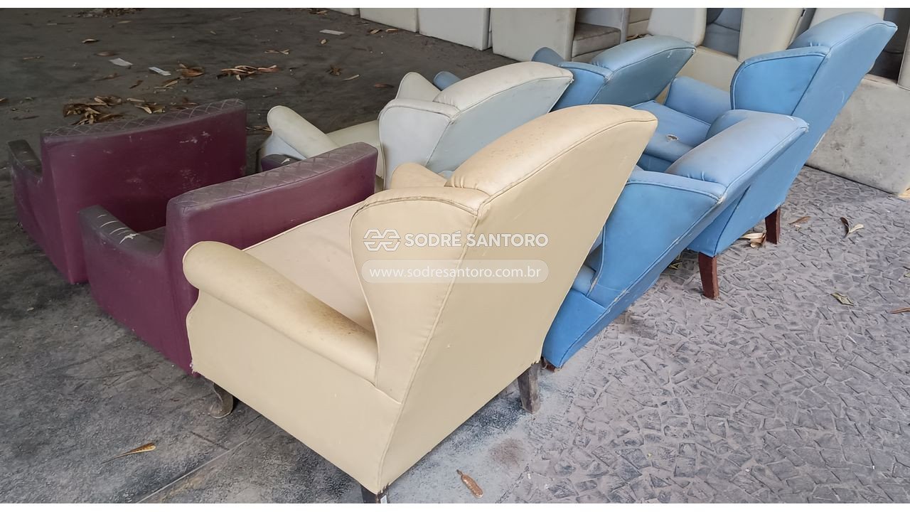Foto 3: 7 poltronas encosto sem os pés