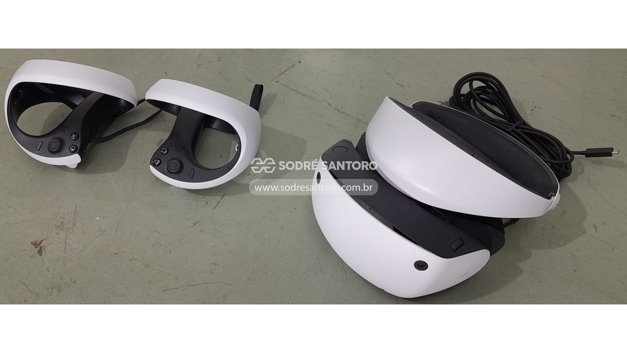 Foto 2: playstation vr2 sony para ps5 headset realidade virtual branco cfi-zvr1