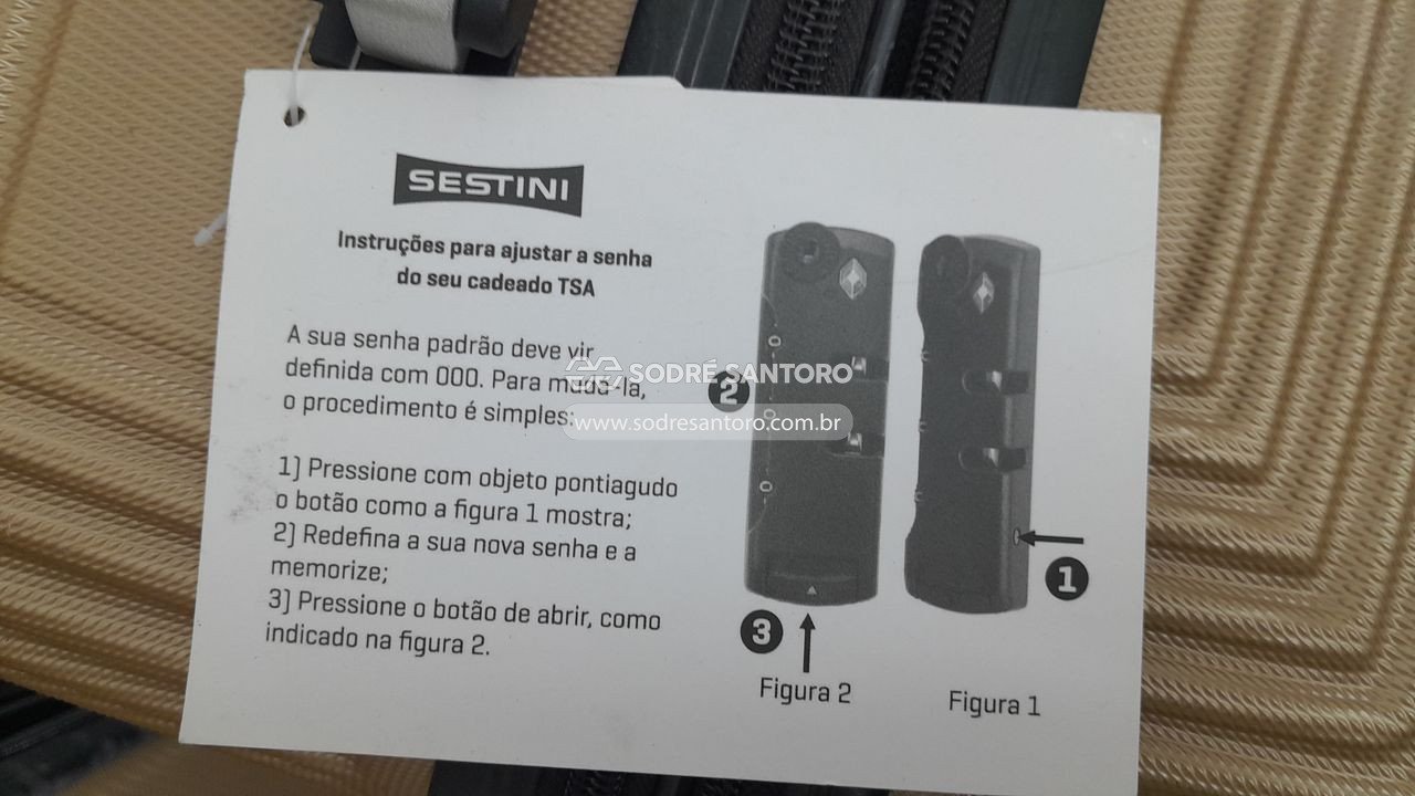 Foto 6 de 6: 3 malas de viagem sestini p/m/g