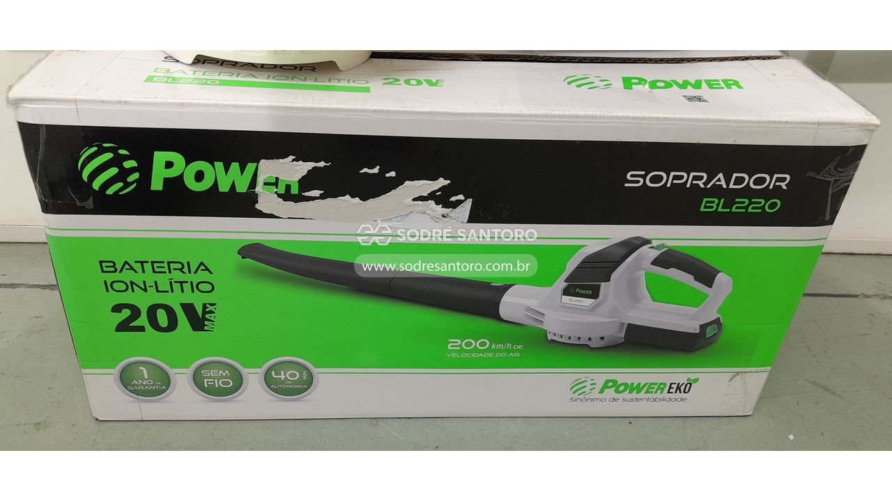 Foto 5: soprador power bl220 vateria ion-lítio 20v