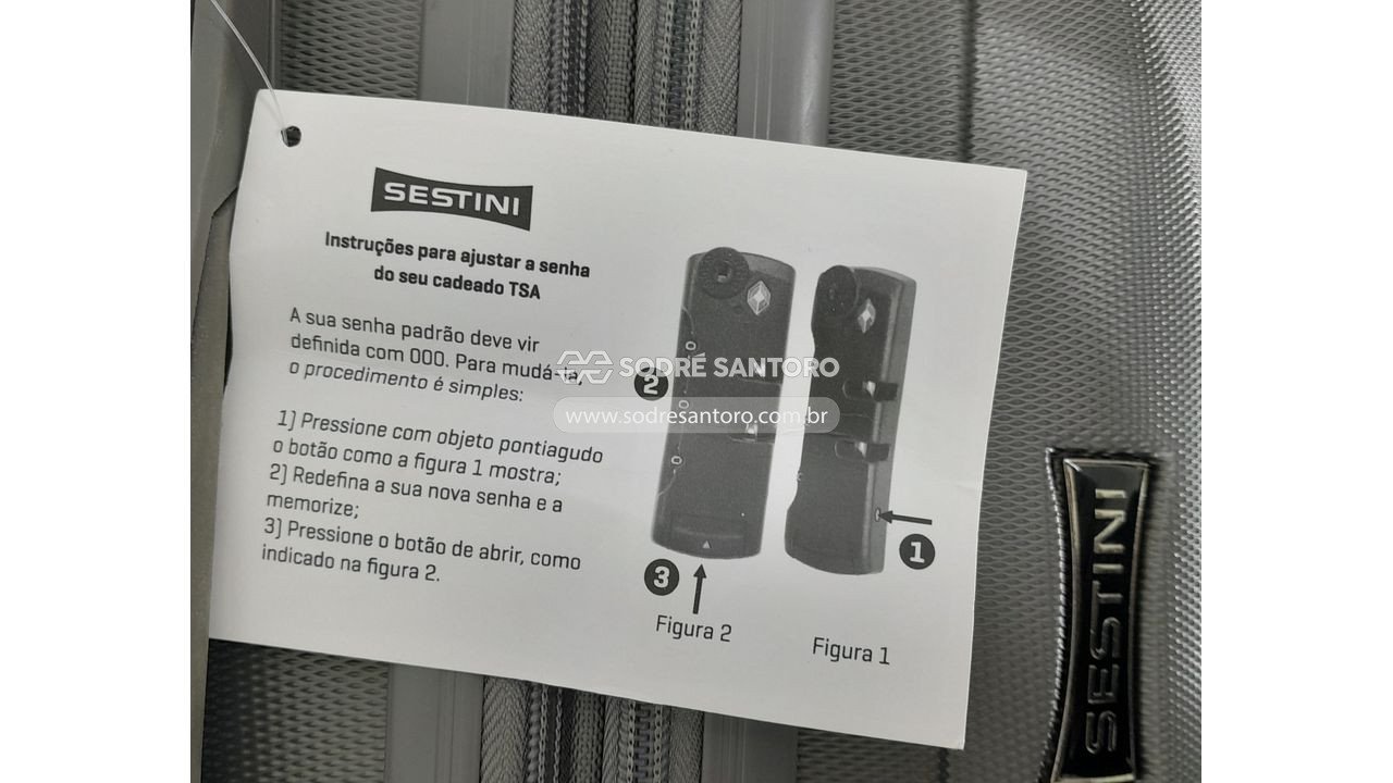 Foto 7 de 7: 3 malas de viagem sestini p/m/g e 1 frasqueira de viagem sestini
