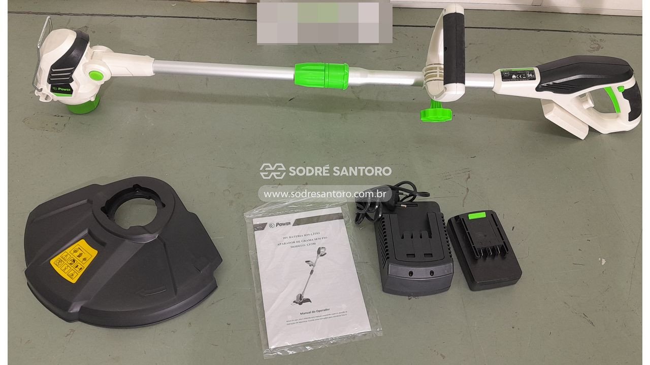 Foto 2: aparador de grama sem fio power cf350 20v ion-lítio