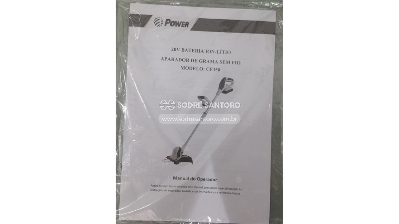 Foto 5: aparador de grama sem fio power cf350 20v ion-lítio