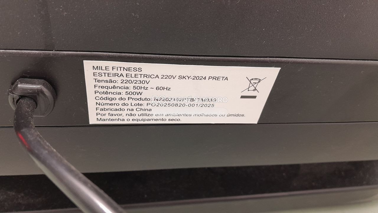 Foto 6 de 6: esteira elétrica mile fitness 220v