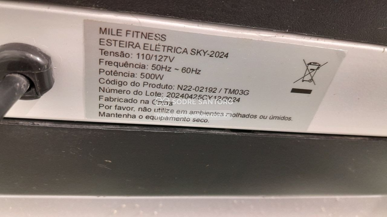Foto 6 de 6: esteira elétrica mile fitness 127v