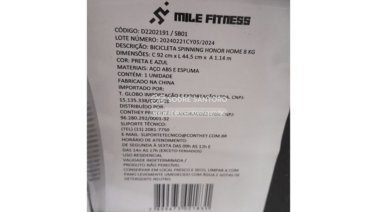 Foto 6 de 6: bicicleta ergométrica mile fitness sb01