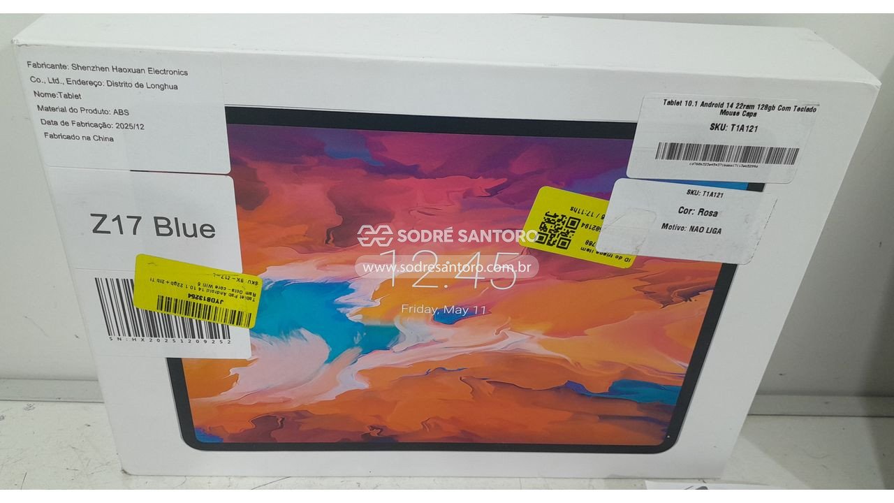 Foto 7 de 8: tablet 10.1 android 14 22ram 128gb com teclado, mouse e capa