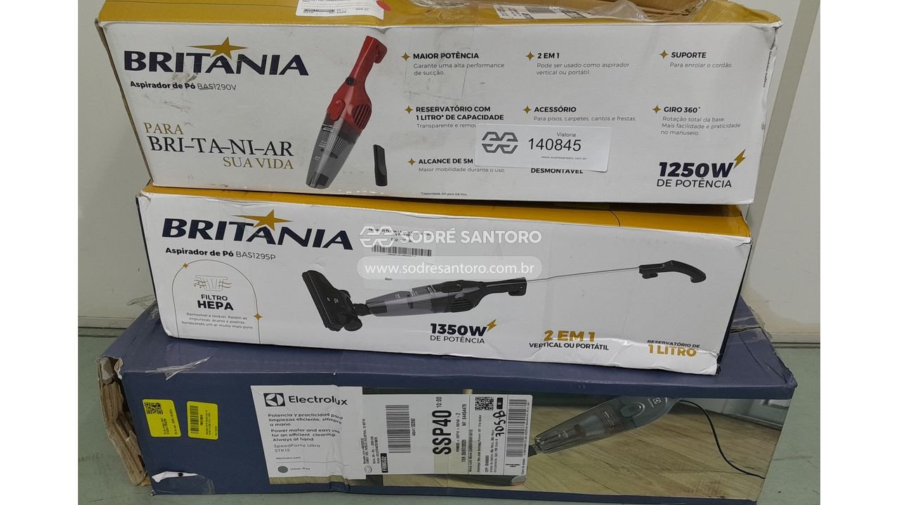 Foto 6 de 9: 3 aspiradores de pó (2 britania e 1 electrolux)