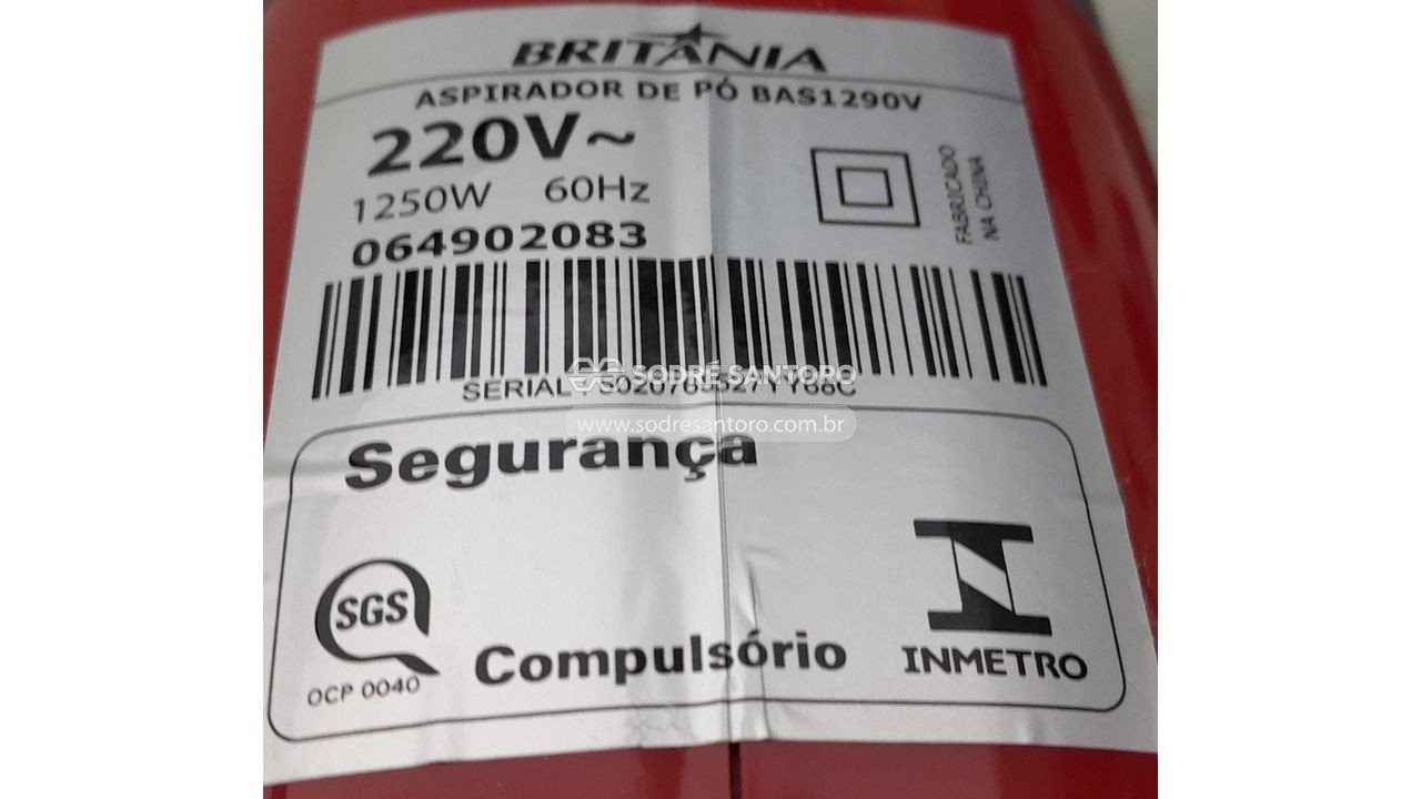 Foto 9 de 9: 3 aspiradores de pó (2 britania e 1 electrolux)