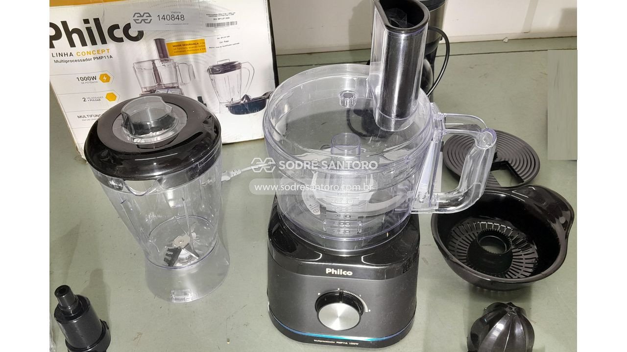 Foto 4: 1 multiprocessador philco, 1 sanduicheira britania bgr25b e 1 cafeteira electrolux ecm10