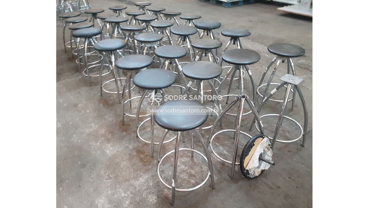Foto 5: 31 banquetas altas giratorias assento redondo