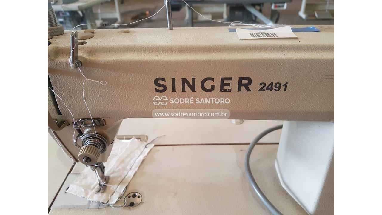 Foto 5: máquina costura reta industrial singer 2491 d200a