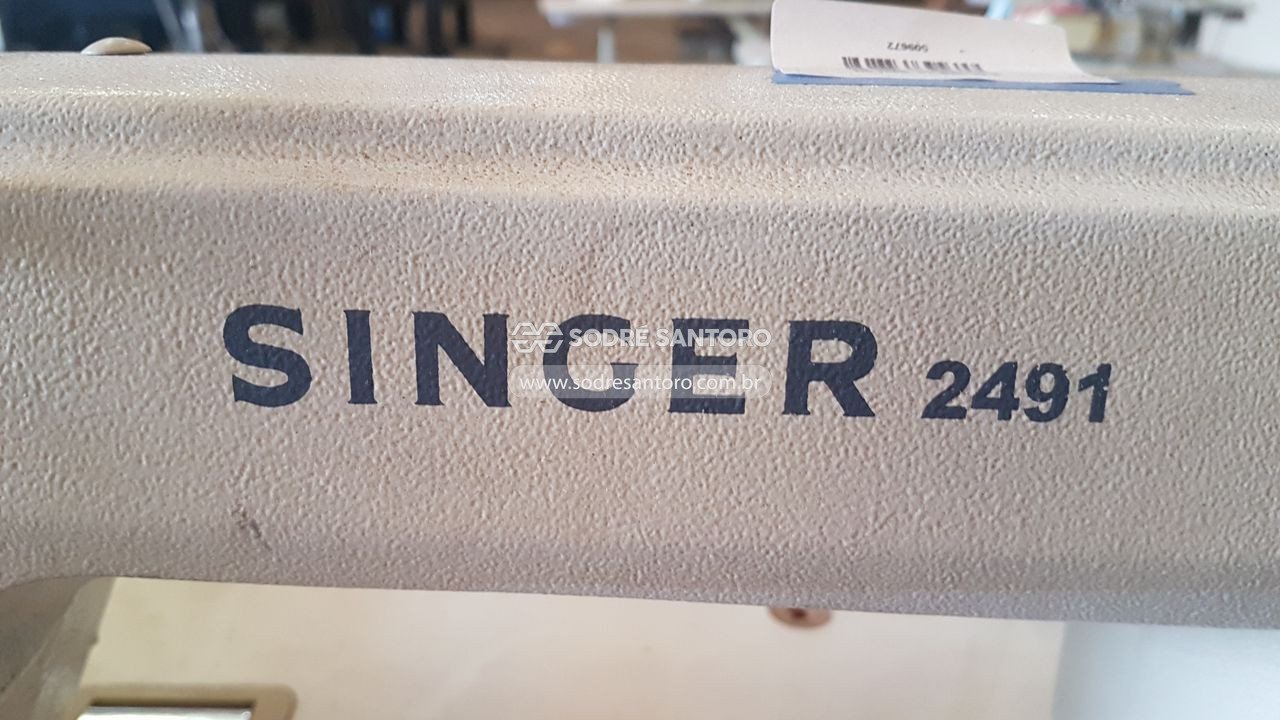 Foto 7 de 7: máquina costura reta industrial singer 2491 d200a