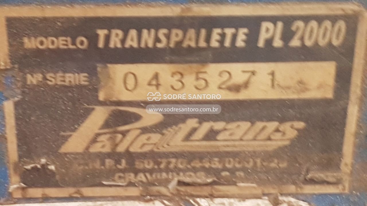 Foto 3: transpalete manual paletrans pl2000