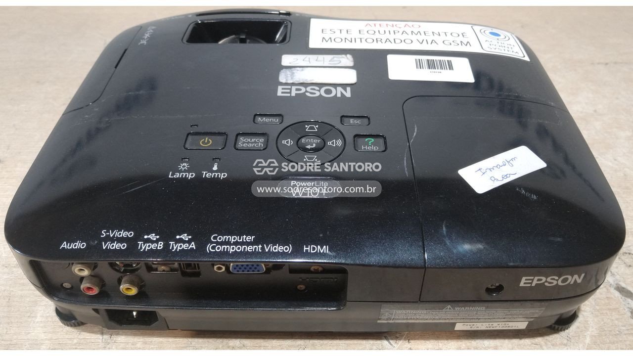 Foto 2: projetor epson powerlite w10+ h367a