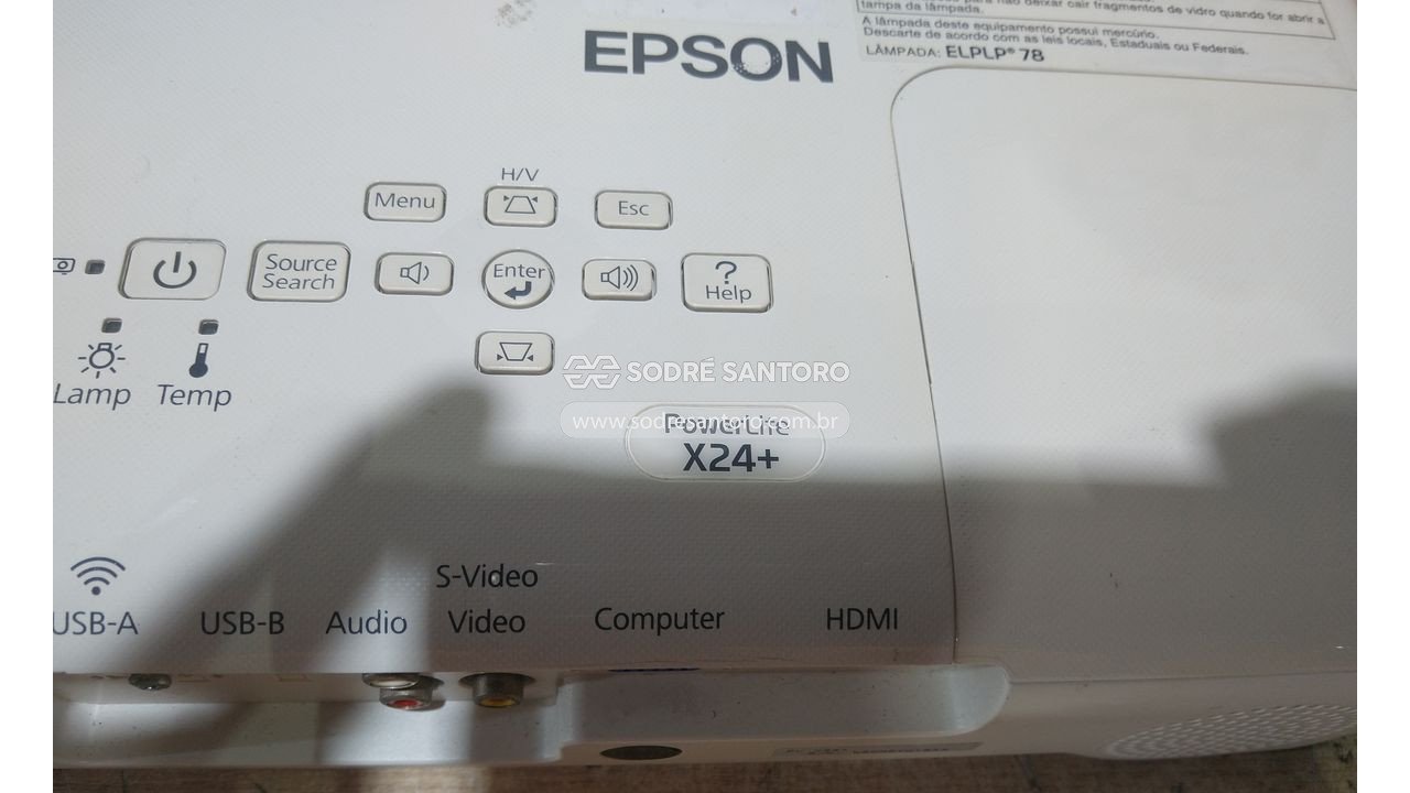 Foto 4: projetor epson powerlite x24+ h553a