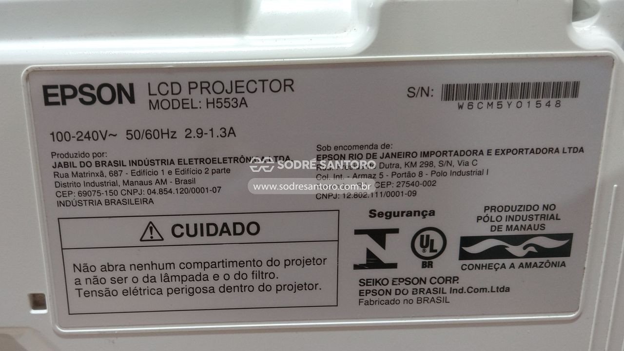 Foto 5: projetor epson powerlite x24+ h553a